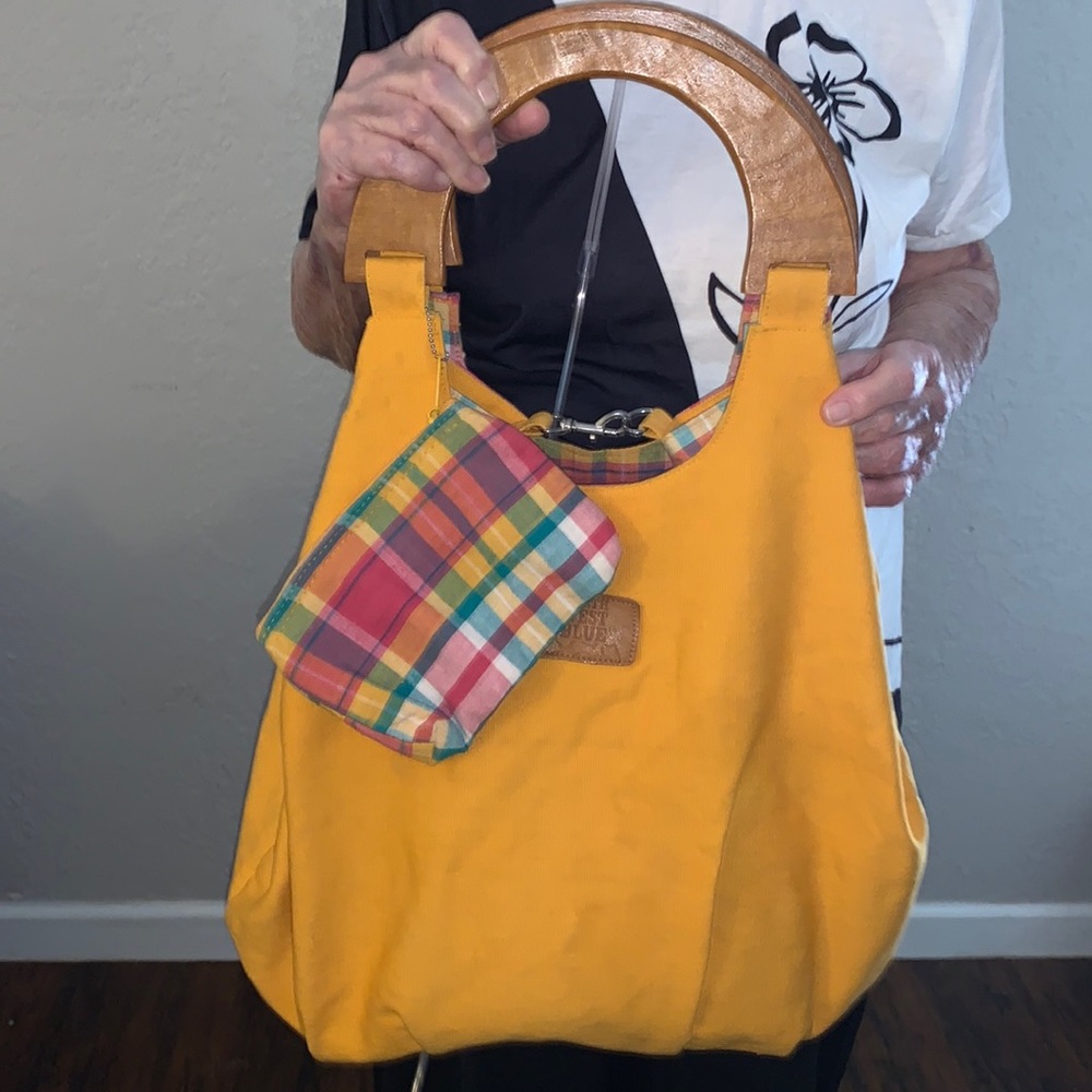 North West Blue yellow beach tote